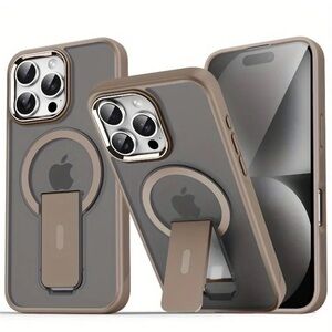 Apple iPhone Phone Case Matte Hidden Holder Magnetic Wireless Charging Unisex